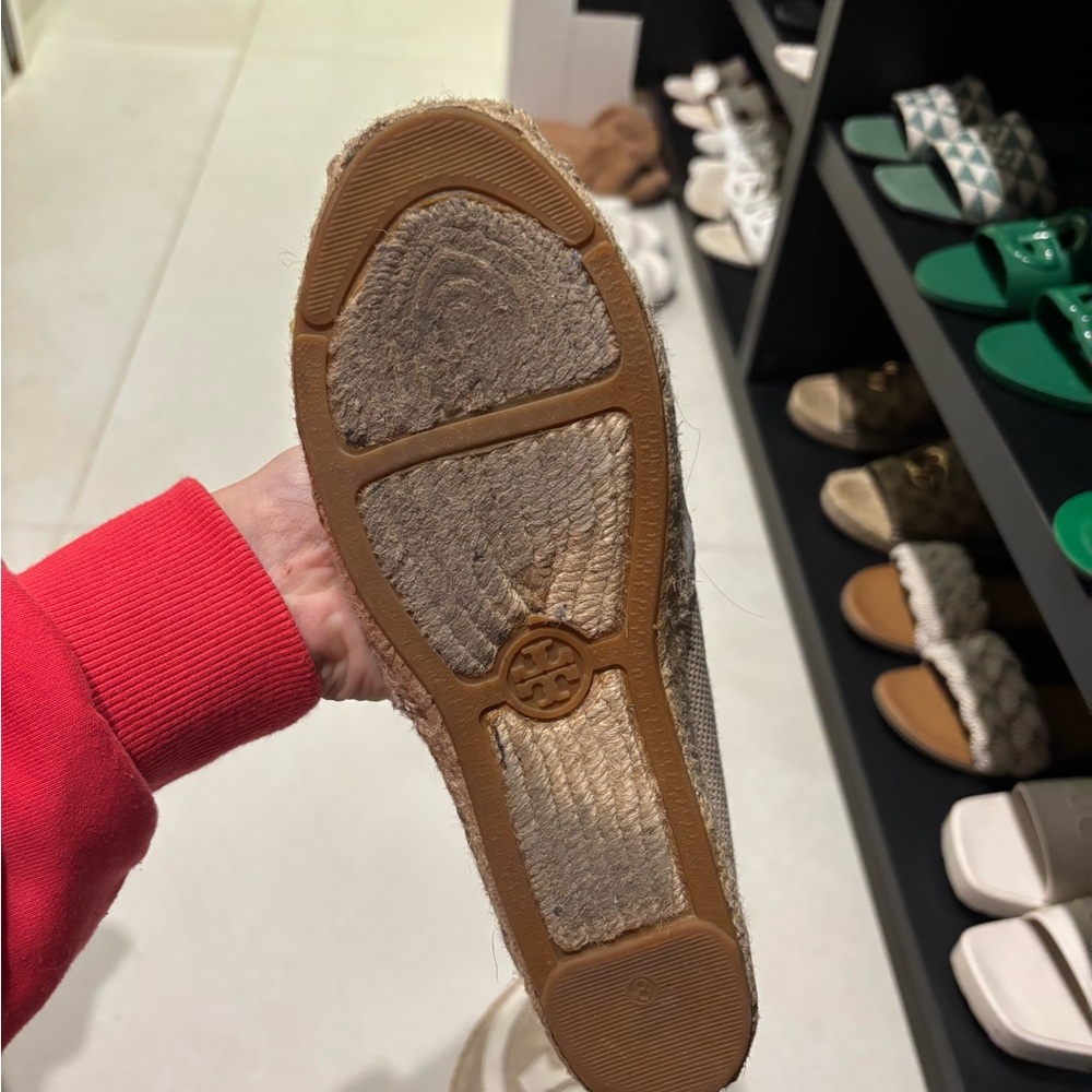 Tory Burch Tan and White Espadrilles - Picture 4 of 4